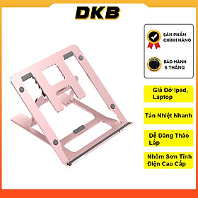 Mua Giá Đỡ Máy Tính  Đế Tản Nhiệt Dành Cho Laptop  ipad  Máy Tính Bảng  Chất Liệu Hợp Kim Nhôm Cao Cấp. Chống Mỏi Cổ  Vai Gáy - Hàng Chính Hãng DKB