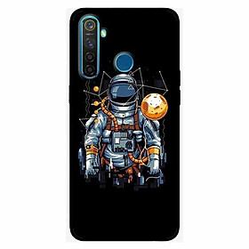 Ốp lưng in cho Realme 5 Pro / Realme Q Phi Hành Gia Mặt Trăng