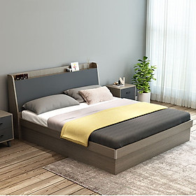Giường ngủ gỗ MDF thiết kế sang trọng hiện đại