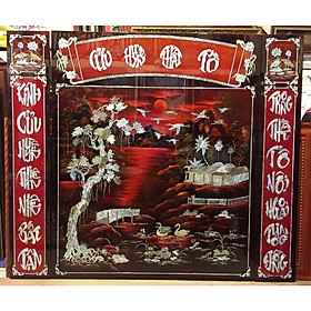 Mua Bộ tranh sơn mài Cửu Huyền Thất Tổ ( Ngang 140cm - Cao 120cm ) - SM279