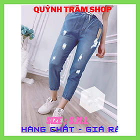 Quần Baggy Jean Nữ Bo Lai Tua M3 SIZE ĐẠI