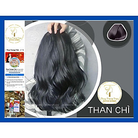 Sét Thuốc Nhuộm Tóc Than Chì Kèm Oxi Trợ Nhuộm và Gang Tay