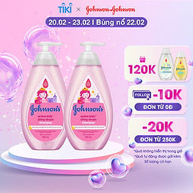Combo 2 Dầu Gội Johnsons Active Kids Shiny Drops Shampoo Cho Bé Gái - Dung tích 500mlx2