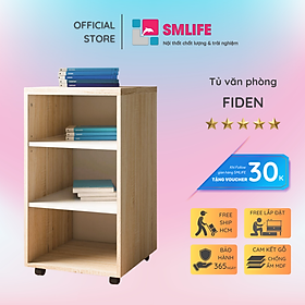 Tủ đựng tài liệu, hồ sơ gỗ hiện đại SMLIFE Fiden | Gỗ MDF dày 17mm chống ẩm | D40xR45xC71cm