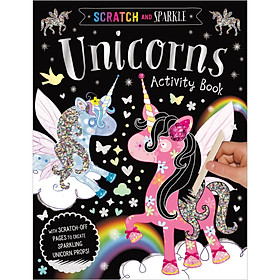 Scratch and Sparkle: Unicorns Activity Book - Sách tương tác sờ và cảm nhận cho bé chủ đề Kỳ Lân