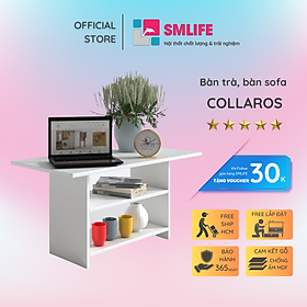 Mua Bàn trà gỗ hiện đại SMLIFE Collaros | Gỗ MDF dày 17mm chống ẩm | D90xR45xC45cm