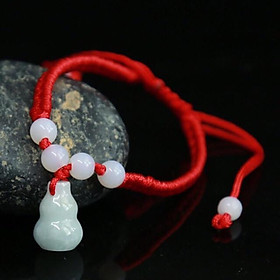 Vòng tay hồ lô dây đỏ may mắn đã khai quang