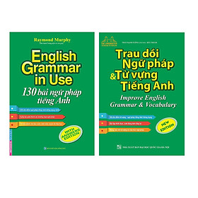 Sách - Combo English Grammar In Use 130 Bài Ngữ Pháp Tiếng Anh,Trau dồi ngữ pháp và từ vựng tiếng Anh