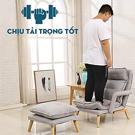 Mua Ghế sofa đơn kèm đôn để chân PEHOUSE - HÀNG CHÍNH HÃNG