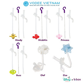 b.box Bộ ống hút thay thế và dụng cụ vệ sinh tiện dụng cho bình nước 360 dộ