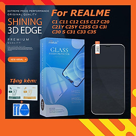 Hình ảnh Kính cường lực cho Realme C11 C12 C15 C17 C20 C21 C25 Y C25S C3 C3i C30 S C31 C33 C35 trong suốt Mietubl 9H 0.4mm