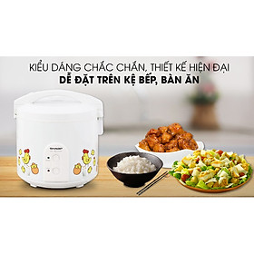 Nồi cơm điện Sharp KS-183TJV-CH-Hàng Chính Hãng