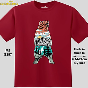 BEAR, mã G297. Áo thun siêu đẹp cho cả gia đình. Form unisex cho nam nữ, trẻ em, bé trai gái. Quà tặng ý nghĩa