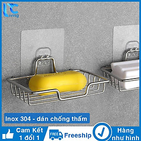 Kệ inox dán tường - Kệ inox để đồ rửa chén bát dán tường nhà rửa bát có khay hứng nước