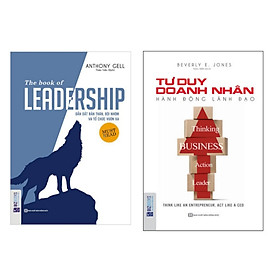 Combo 2 cuốn : Tư duy doanh nhân + Leadship Dẫn dắt bản thân và đội nhóm và tổ chức vươn xa ( tặng 1 giá đỡ iring dễ thương )