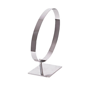 Stainless Steel Belt Display Stands Space Saver Curved for Store Show Women