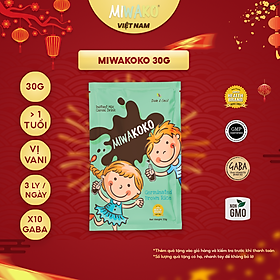 Sữa Hạt Hữu Cơ MIWAKOKO Nhập Khẩu Malaysia, Gói 30g Vị Cacao