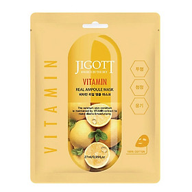 MẶT NẠ DƯỠNG TRẮNG VITAMIN-JIGOTT VITAMIN REAL AMPOULE MASK 27 ml