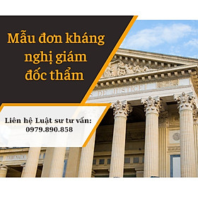 Mẫu đơn kháng nghị giám đốc thẩm