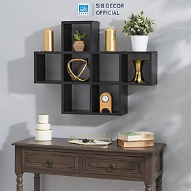 Mua Kệ Gỗ Treo Tường 7 Ngăn  Để Sách Vở Và Vật Dụng Trang Trí SIB Decor KT519