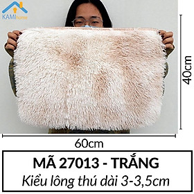 Mua Thảm lông loang trải sàn (Loại dài 3cm) trang trí chụp ảnh Chùi chân khô Chữ nhật 60*40cm mã 27013