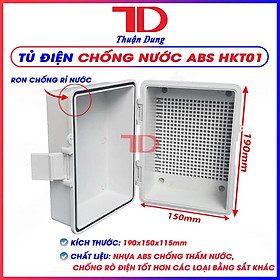 Tủ điện chống nước ABS, hộp kỹ thuật, tủ điện nhựa ngoài trời đủ kích thước, Điện Lạnh Thuận Dung