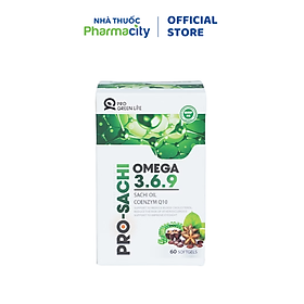 Thực phẩm bảo vệ sức khỏe Pro-sachi Omega 3.6.9 (Hộp 60 viên)