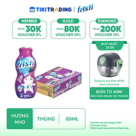 Thùng 48 chai sữa chua uống hương nho Fristi 80ml