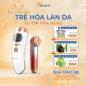 COMBO máy triệt lông DR SUN PRO và máy nâng cơ, đẩy tinh chất DR SUN VENUS 5.0