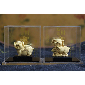 Tượng Heo Phủn Vàng Nano (T_H)