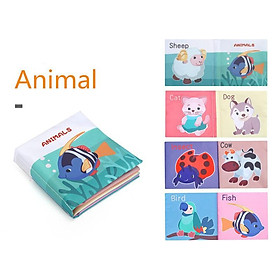 Sách vải mềm cho bé sơ sinh giáo dục sớm họa tiết hoạt hình XUTOSHOP