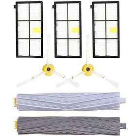 Main Brush+Filter+Side Brush Set for iRobot Roomba 800 900 Series