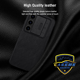 Bao Da Nillkin Qin Pro Dành Cho Samsung Galaxy S24 FE Thiết Kế Sang Trọng, Bảo Vệ Toàn Diện - Hàng Chính Hãng