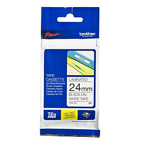 Mua Nhãn in tiêu chuẩn Brother TZe-251  chữ đen nền trắng  24mm x 8m