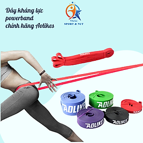 Dây Kháng Lực, Dây Đa Năng Hỗ Trợ Tập Luyện Tập Gym Thể Hình Cao Su Power Band Aolikes Chính Hãng AL3602 TXsport