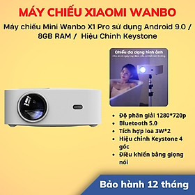 Mua Máy Chiếu Thông Minh Wanbo X1 Pro Sử Dụng Android 9.0 | Hàng Chính Hãng