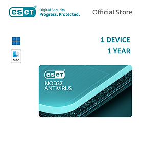 Phần mềm diệt Virus Eset Nod32 Antivirus 1 User 1 Year - Bản quyền 1 Máy/1 Năm - Hàng Chính Hãng