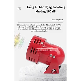 Mua Còi hú báo động  còi hú xé gió MS 190 điện áp 12v 24v 220v còi hú chống trộm  báo cháy