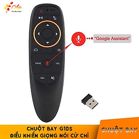 Chuột Bay g10s Điều Khiển Tìm Kiếm Giọng Nói Air Mouse Remote Voice tìm kiếm nội dung bằng giọng nói và cử chỉ tay người dùng - Hàng Nhập Khẩu