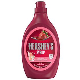 Sirô Dâu Tây hiệu Hershey s Syrup Strawberry 623g