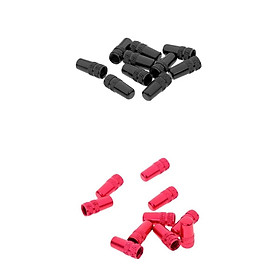 20Pcs MTB Bike Bicycle Aluminum Alloy Presta Valve Cap Dust Cover Red Black