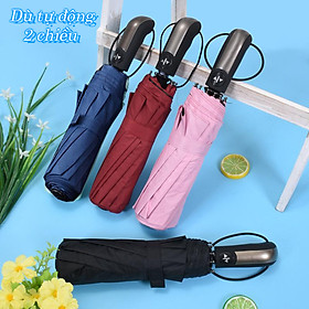 Mua Dù Bấm 2 Chiều Tự Động Mở Và Thu Loại Vải Dày Rộng 1m Có 10 Nan - Ô Gấp Gọn Che Mưa Nắng Chống Tia Cực Tím  Tia Uv