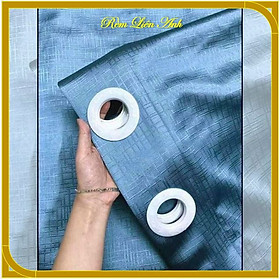 Mua  Rèm may sẵn ô rê  Rèm cửa chính  rèm cửa sổ  ngăn phòng chống nắng  cách nhiệt - Màu xanh họa tiết karo