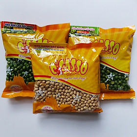 Combo Đậu Hòa Lan O'Casso Vị Tỏi Ớt + Muối + Đậu Nành Sấy Giòn gói 300G