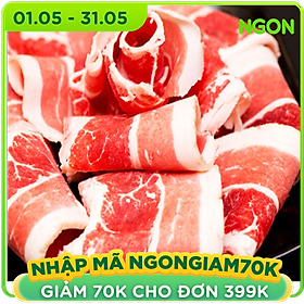 Chỉ giao HCM - Thịt Ba chỉ bò Mỹ cắt BBQ - US Beef Short Plate - 500gram