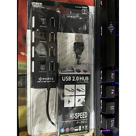 Hình ảnh HUB Chia USB 1 Ra 4 Cổng Có Công Tắc