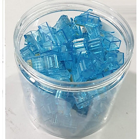 Mua Đầu Bấm Hạt Mạng Rj45 Cat6 Hộp 100 Hạt Màu Xanh Dương
