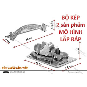 Mô Hình Lắp Ráp 3d COMBO 2 mẫu Sydney Cầu Cảng và Nhà hát Opera