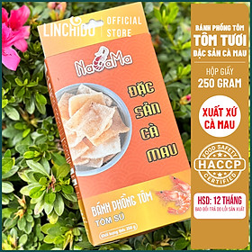 Bánh phồng Tôm Cà Mau - Tôm Sú - NACAMA - Hộp 250 GRAM