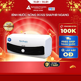 Mua Bình nóng lạnh gián tiếp Rossi Saphir Ngang (15/20/30 Lít) - Chính hãng  Bảo Hành 7 năm